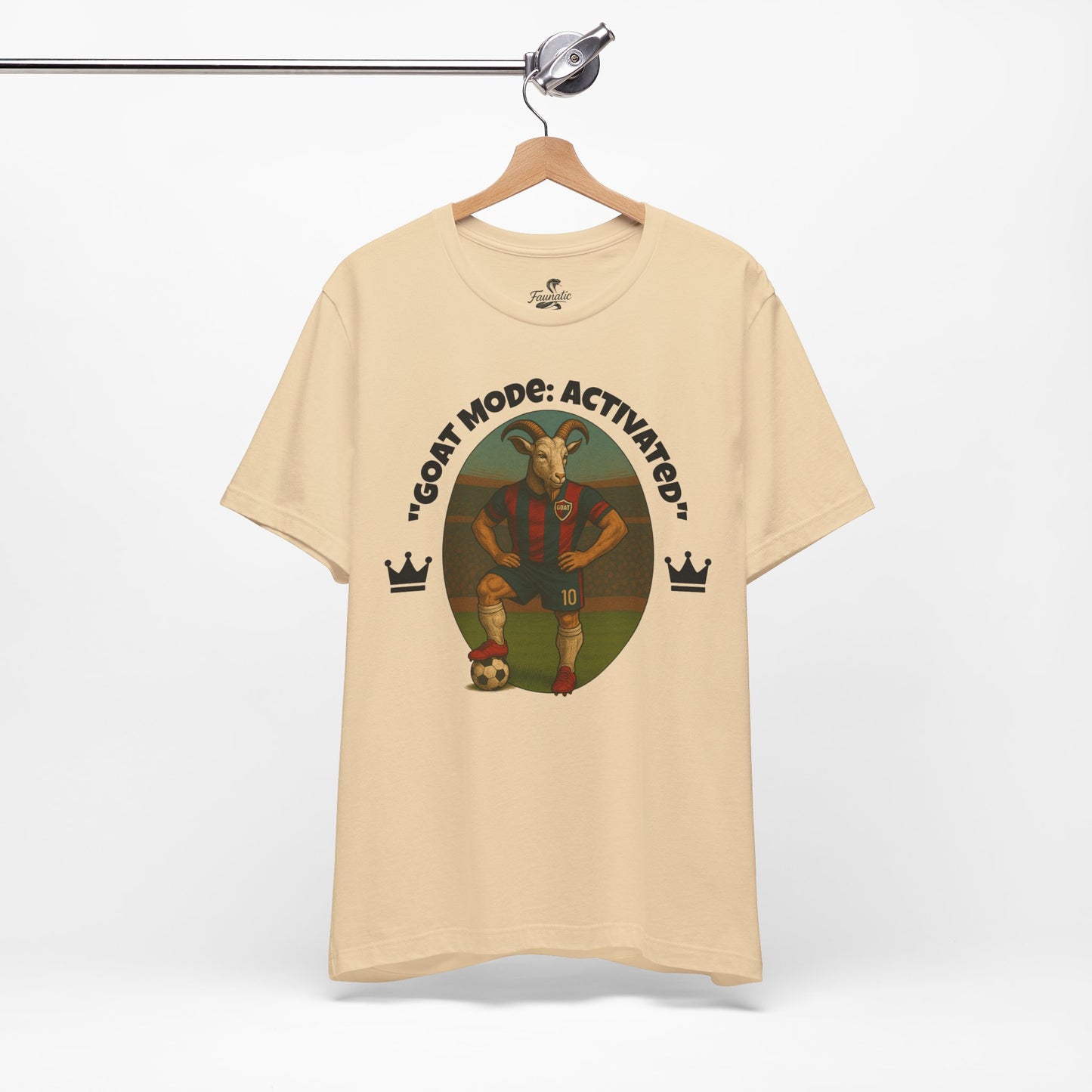 "GOAT Mode: Activated" Soccer Goat T-Shirt - Greatest of All Time Sports Graphic Tee