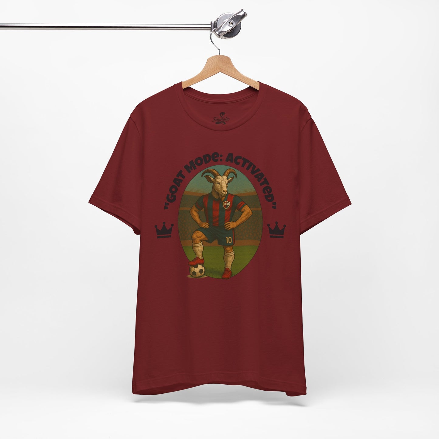 "GOAT Mode: Activated" Soccer Goat T-Shirt - Greatest of All Time Sports Graphic Tee