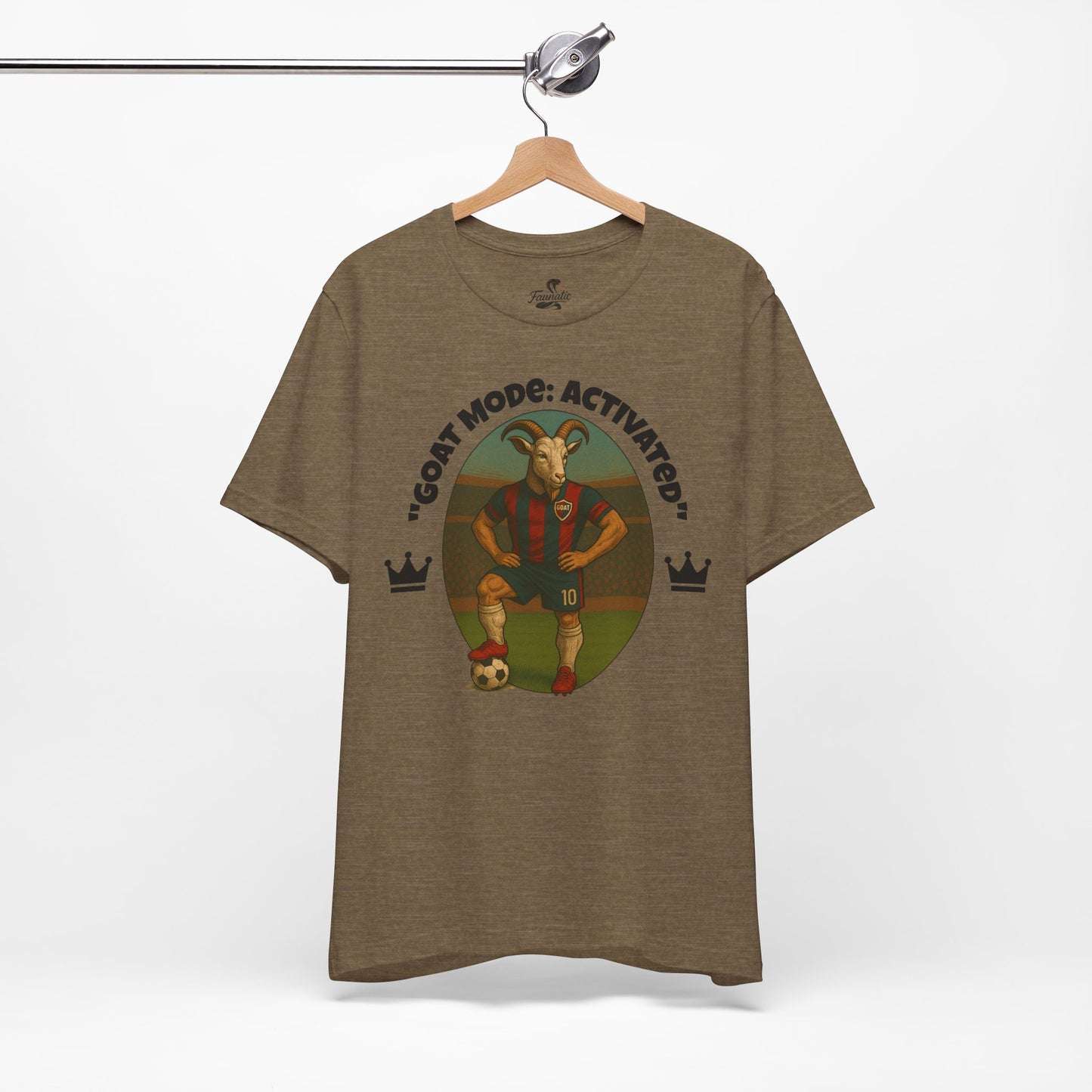"GOAT Mode: Activated" Soccer Goat T-Shirt - Greatest of All Time Sports Graphic Tee
